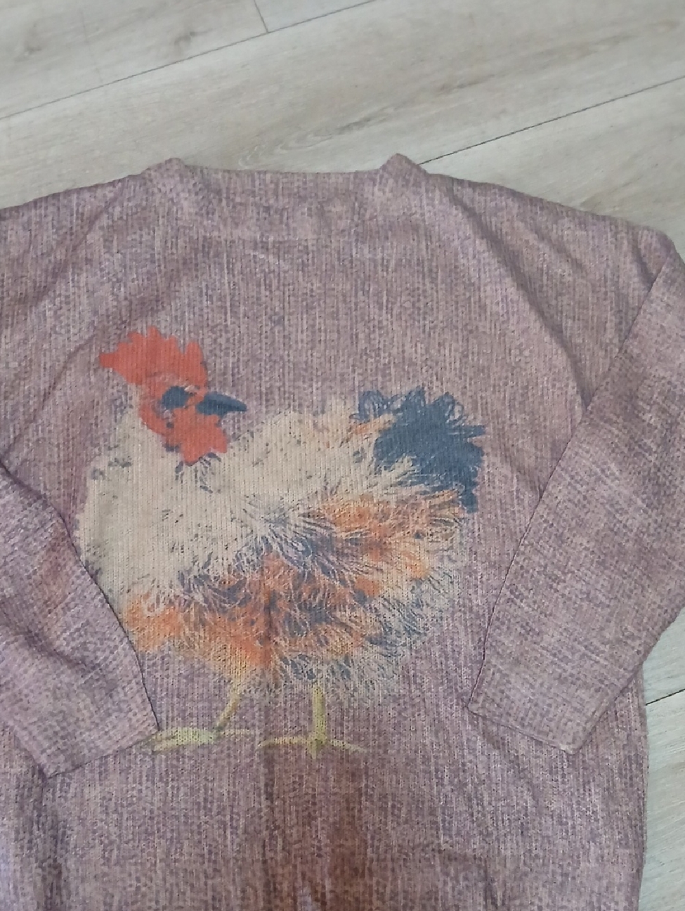 Neutral Polyester Sweater with Size 1XL Tag - Beige
